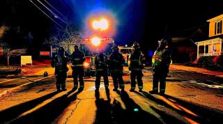team of fire fighter